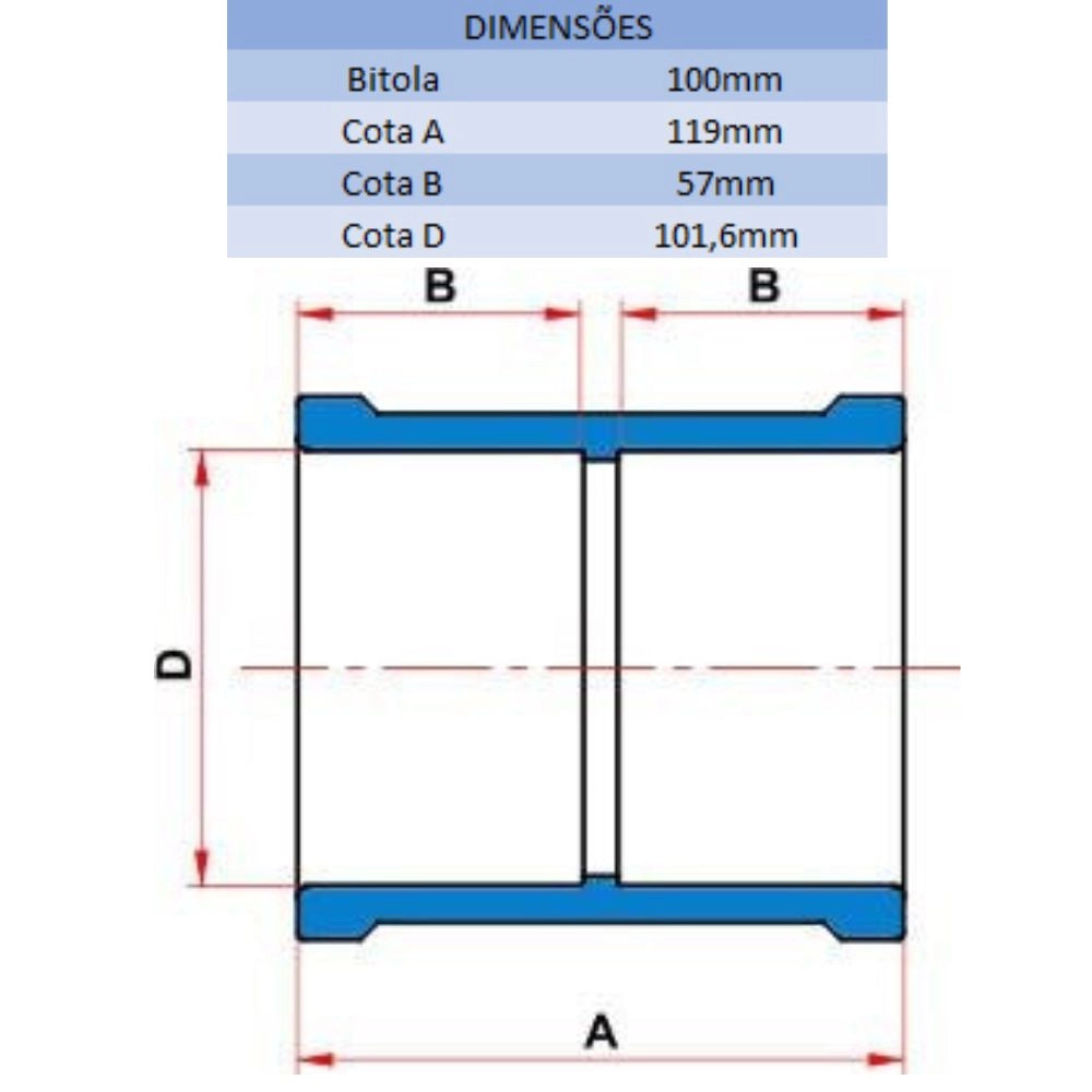 LUVA LF 100MM - TIGRE (PC)