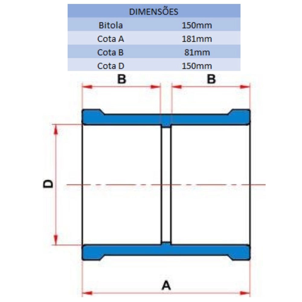 LUVA LF 150MM - TIGRE (PC)