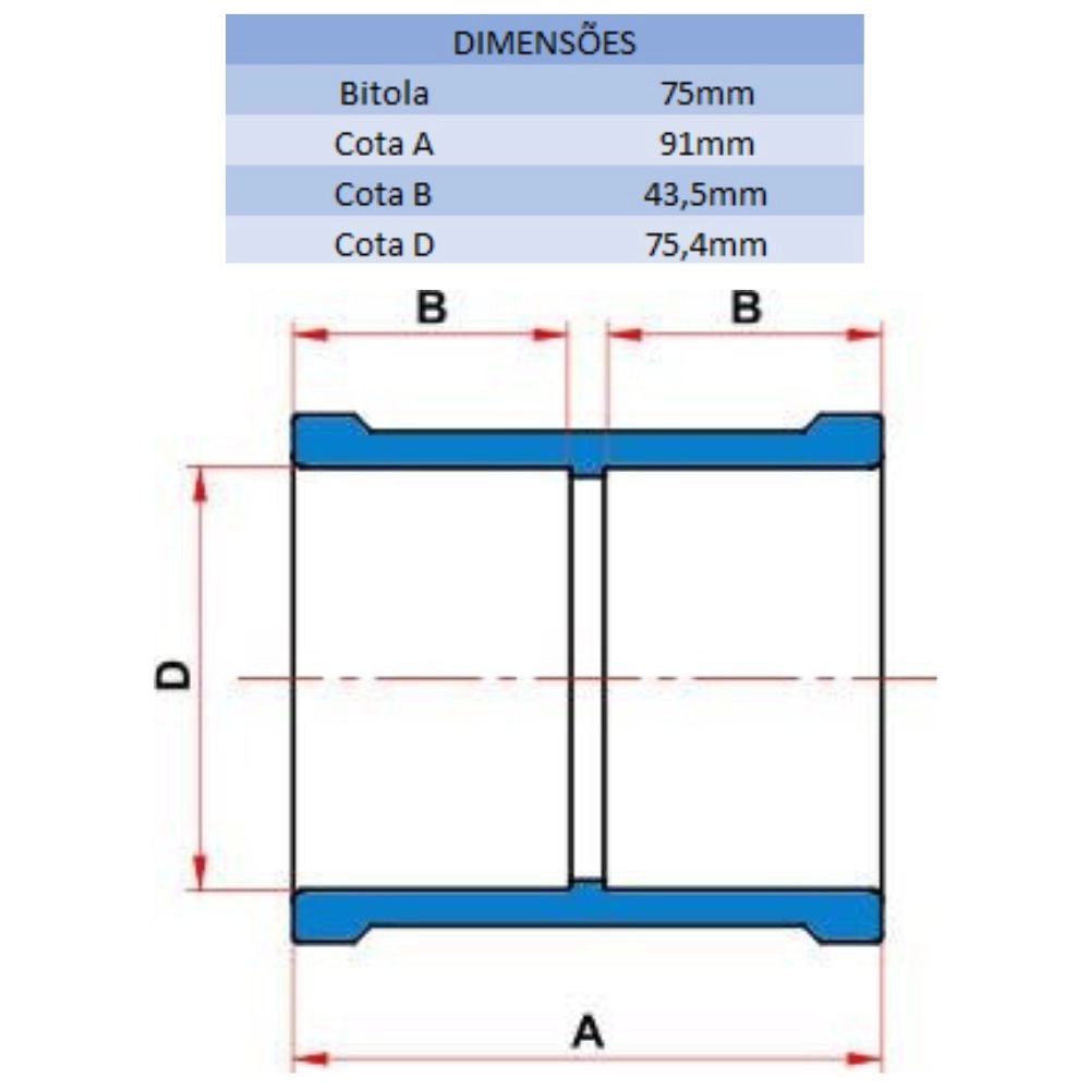 LUVA LF 75MM - TIGRE (PC)