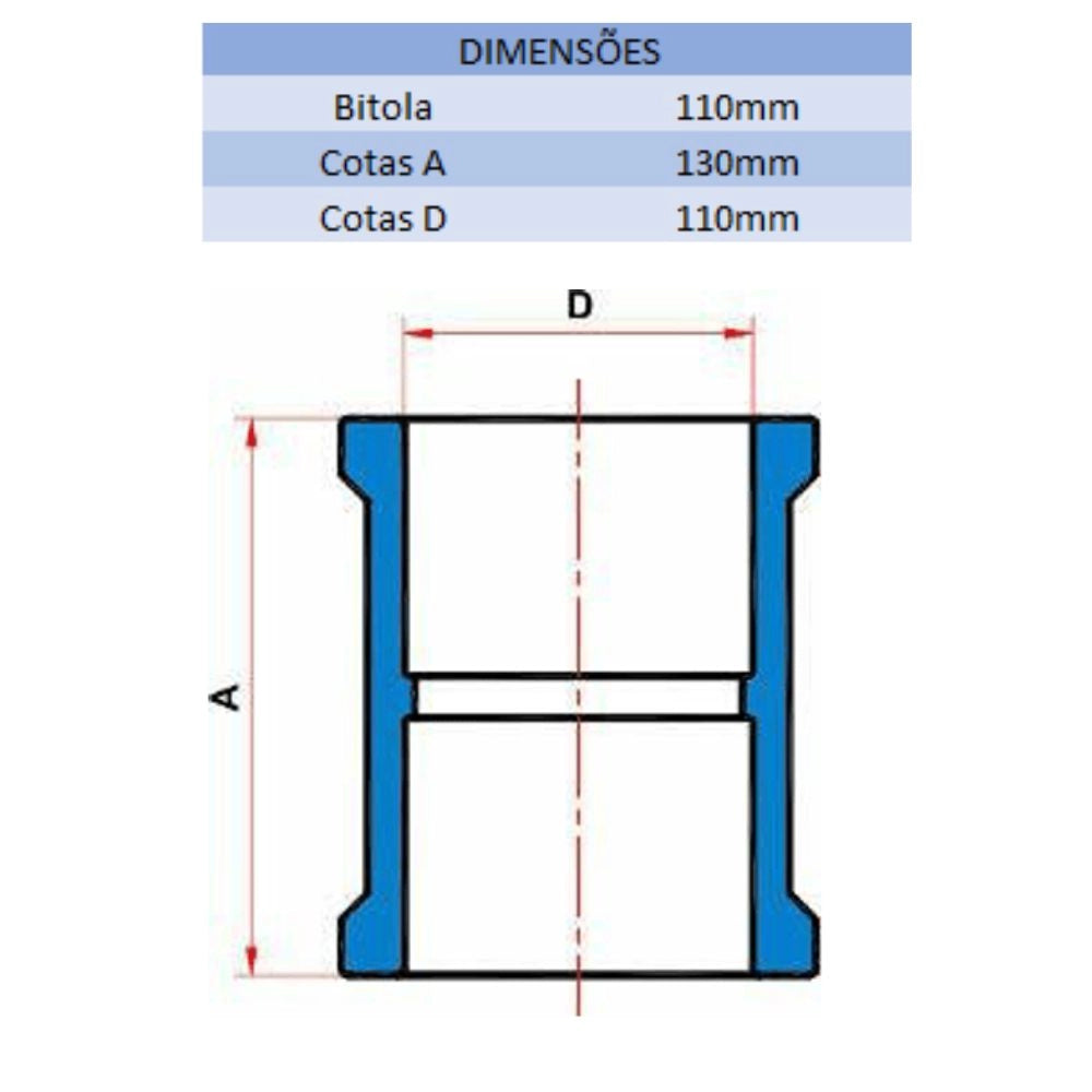 LUVA SD 110MM - TIGRE (PC)