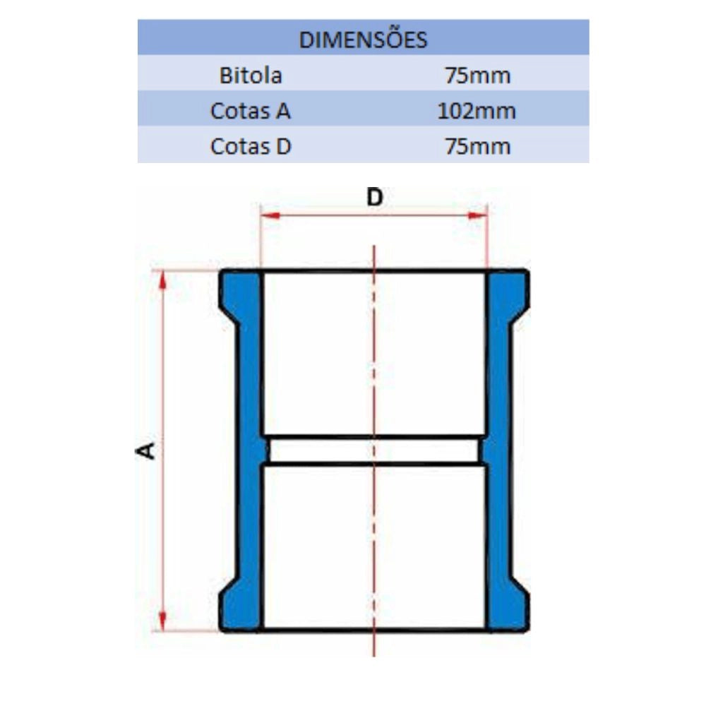 LUVA SD 75MM - TIGRE (PC)