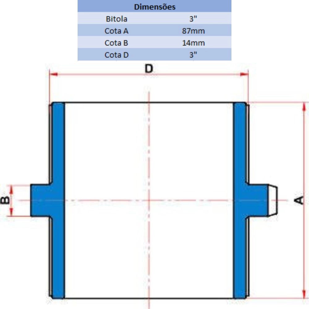 NIPLE BR 3'' - TIGRE (PC)