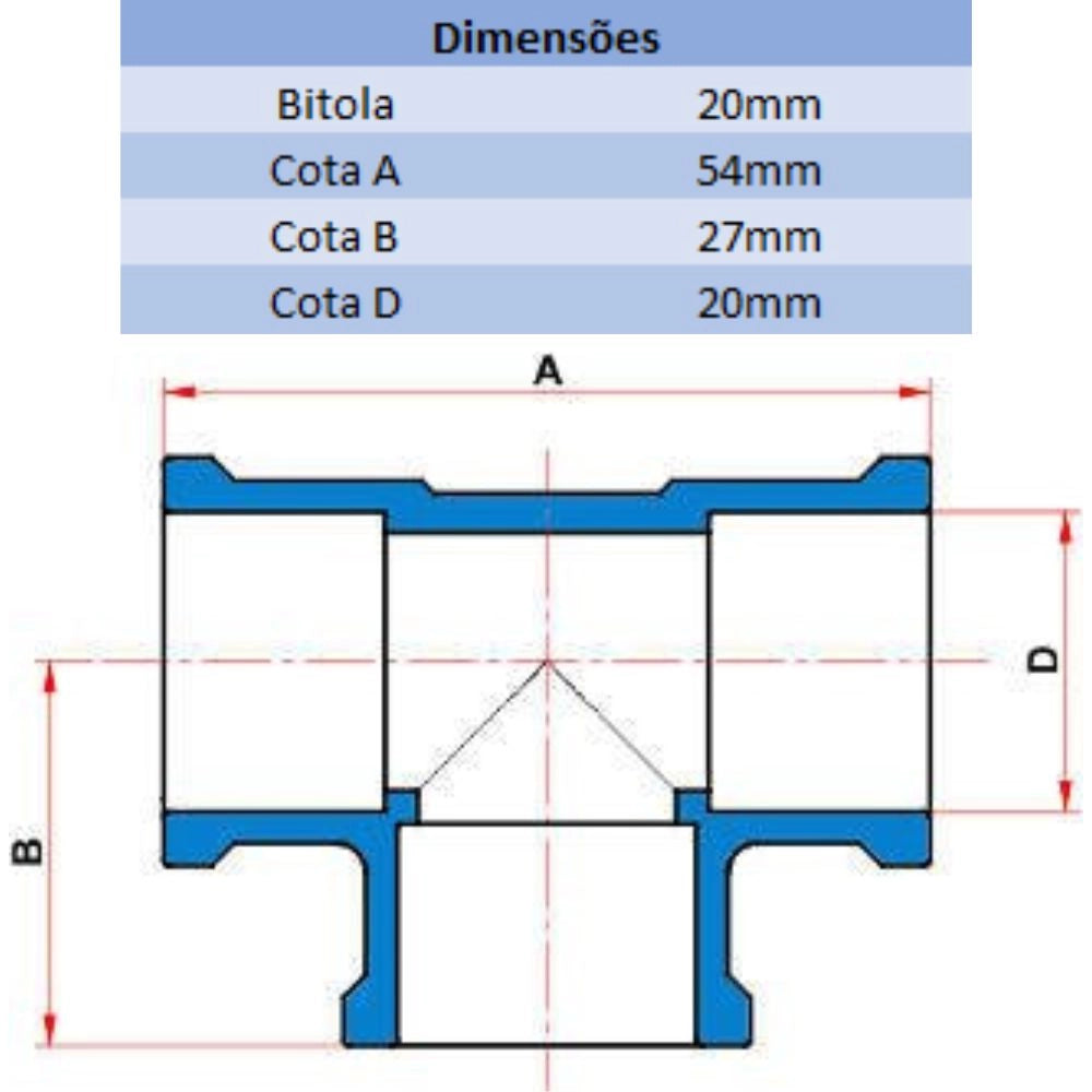 TE AGRO 20MM - TIGRE (PC)