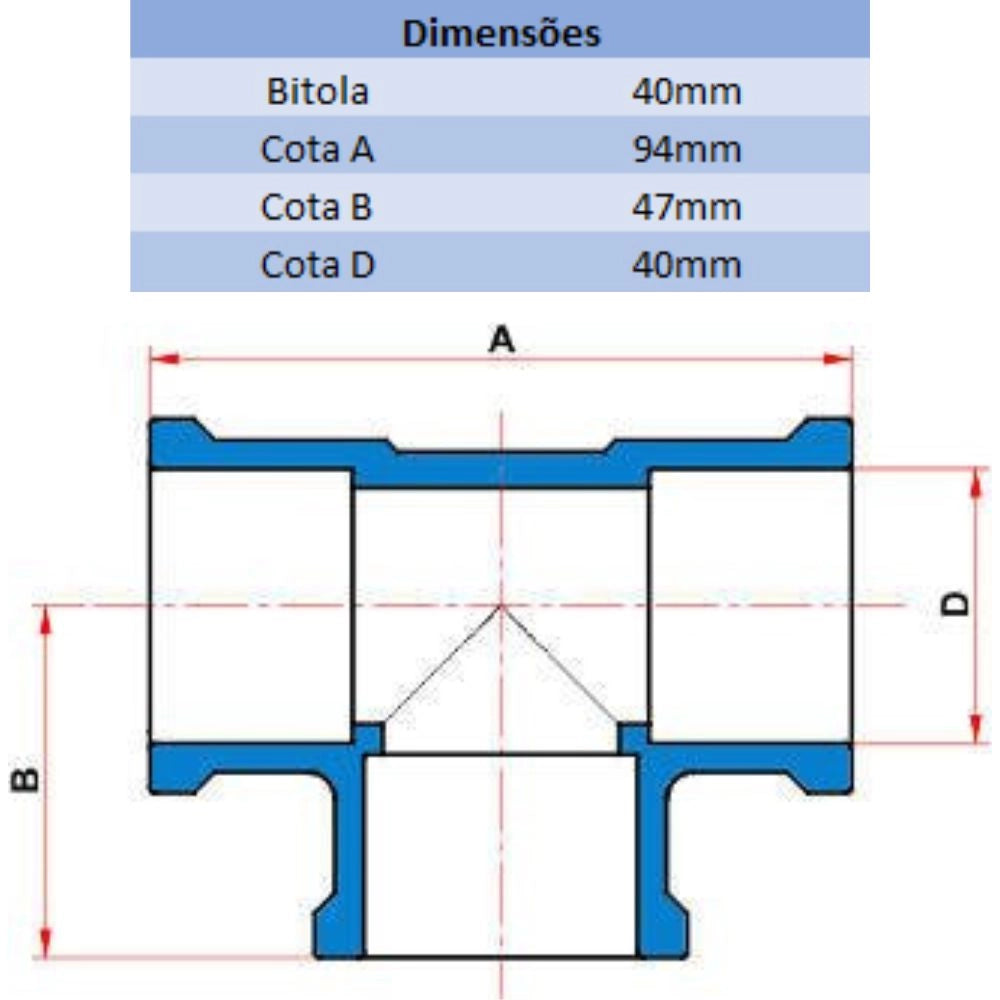 TE AGRO 40MM - TIGRE (PC)