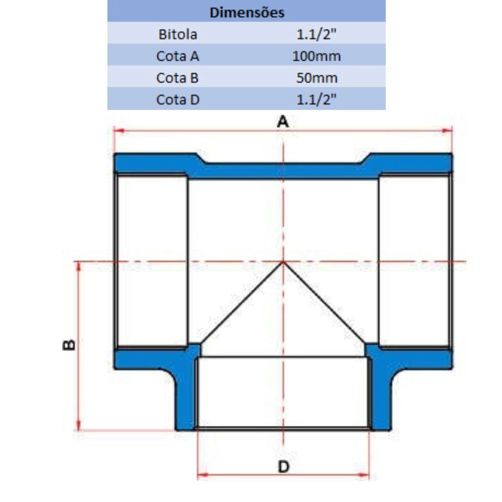 TE BR 1.1/2" - TIGRE (PC)