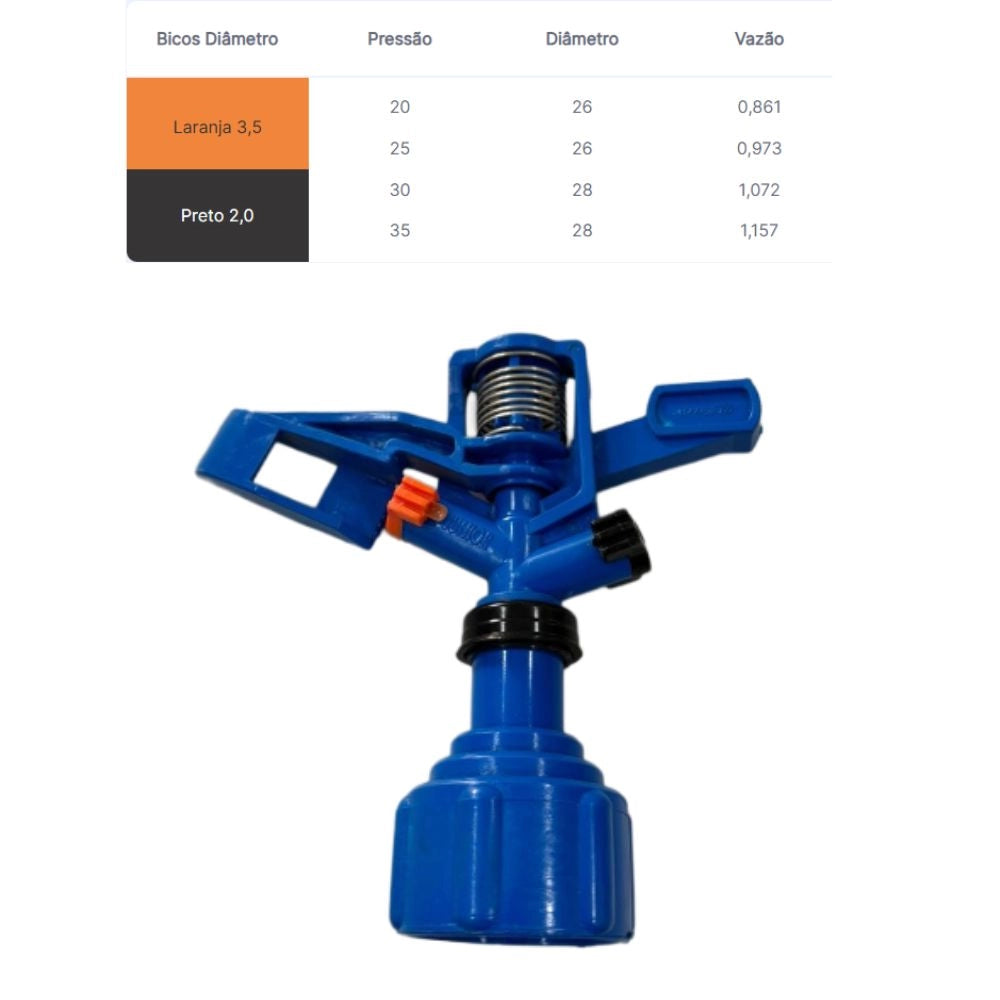 ASPERSOR JUNIOR 3,5 X 2,0MM LARANJA 861L/H 1" - ASPERJATO