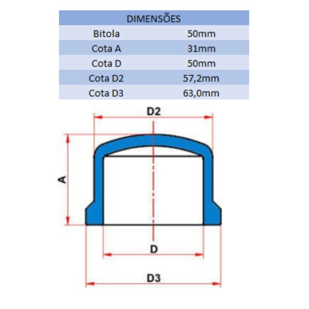 CAP SD 50MM - TIGRE (PC)