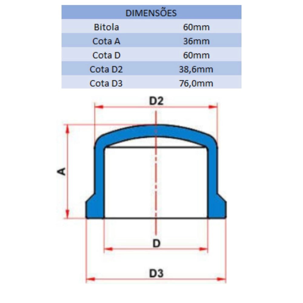 CAP SD 60MM - TIGRE (PC)