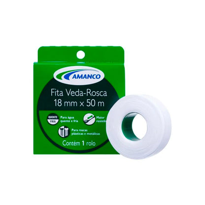FITA VEDA ROSCA 18MM X 50M - AMANCO (PC)