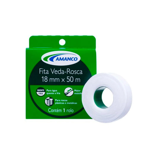 FITA VEDA ROSCA 18MM X 50M - AMANCO (PC)