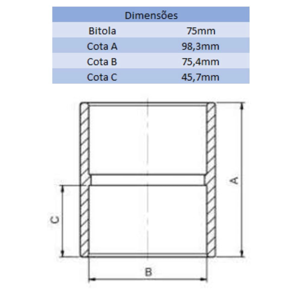 LUVA LF 75MM - VIQUA (PC)