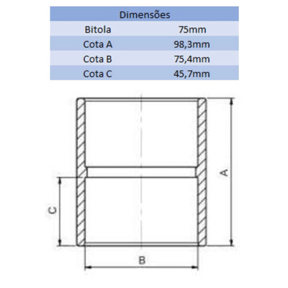 LUVA LF 75MM - VIQUA (PC)