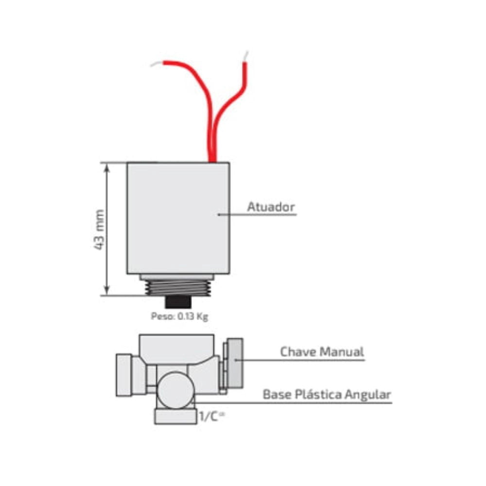 SOLENOIDE S390 - 2 VIAS - NC - SEM BASE - BERMAD