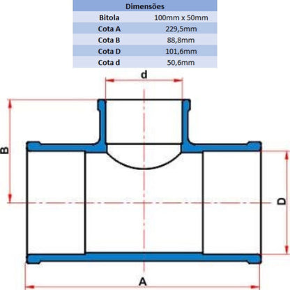 TE LF 100MM X 50MM - TIGRE (PC)