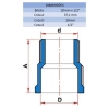 ADAPTADOR SD 20MM X 1/2" - TIGRE