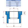 BUCHA DE REDUÇÃO ROSCÁVEL BRANCA 1.1/2" X 1.1/4" - TIGRE 