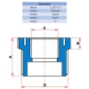 BUCHA DE REDUÇÃO ROSCÁVEL BRANCA 1.1/2" X 1" TIGRE 