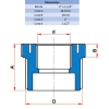 BUCHA DE REDUÇÃO ROSCÁVEL BRANCA 2" X 1 1/2" - TIGRE 