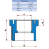 BUCHA DE REDUÇÃO ROSCÁVEL BRANCA 3" X 2 1/2" - TIGRE 