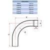 CURVA LF 90° 125MM PB - TIGRE 