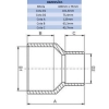 LUVA DE REDUÇÃO LF 100MM X 75MM