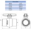 REGISTRO DE PVC 1.1/2" - VIQUA 